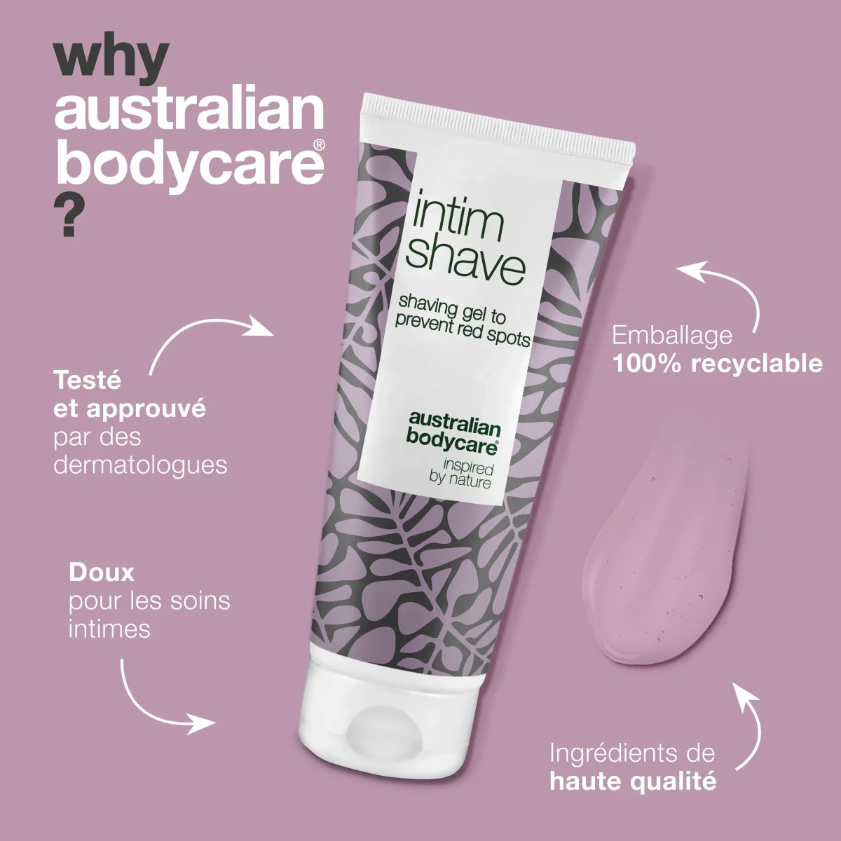 Gel de rasage contre les boutons et les poils incarnés pour la zone intime à l'huile de tea tree — Gel de rasage pour les parties intimes contre les boutons et les poils incarnés après le rasage intime. – Image 5