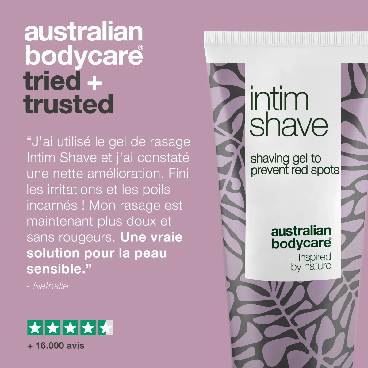 Gel de rasage contre les boutons et les poils incarnés pour la zone intime à l'huile de tea tree — Gel de rasage pour les parties intimes contre les boutons et les poils incarnés après le rasage intime. – Image 6