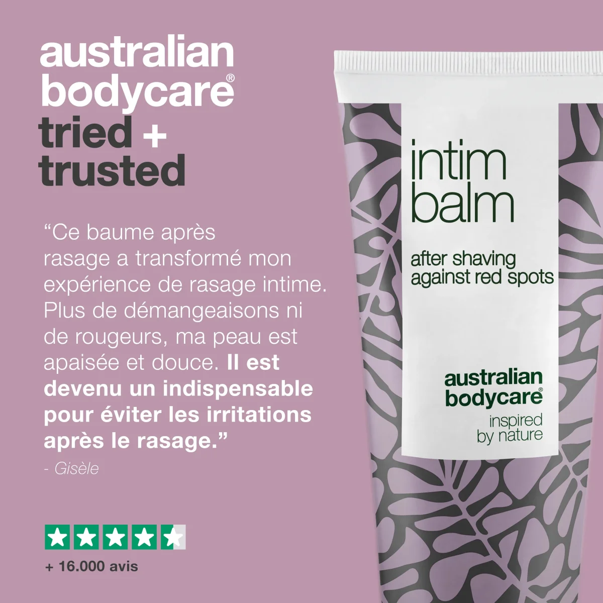 Baume intime après rasage contre les boutons de rasage et le feu du rasoir à l'huile de tea tree — Baume après rasage contre les boutons de rasage et le feu du rasoir dans la région intime. – Image 6