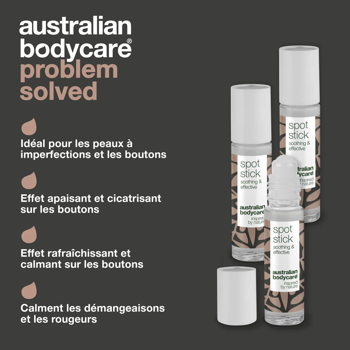 3 x stick anti boutons à l'huile de tea tree pour les boutons et les points noirs — efficace contre les boutons, les impuretés et les points noirs. – Image 4