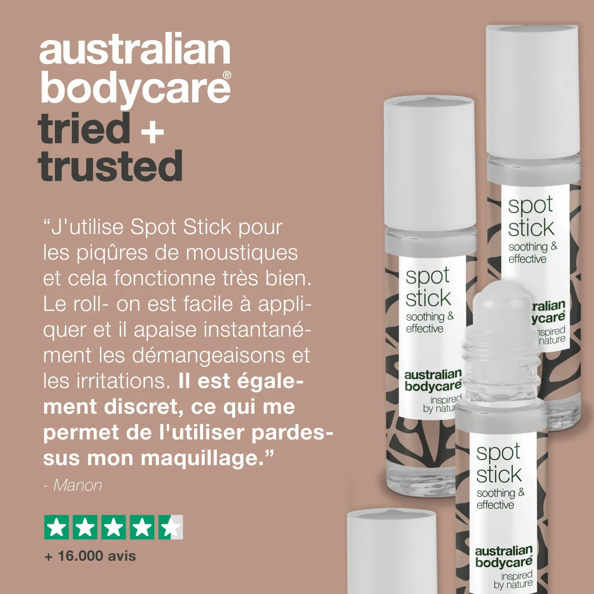 3x spot sticks pour les piqûres de moustiques — Roll—on stick pratique contre les bactéries et l'irritation des piqûres d'insectes – Image 6