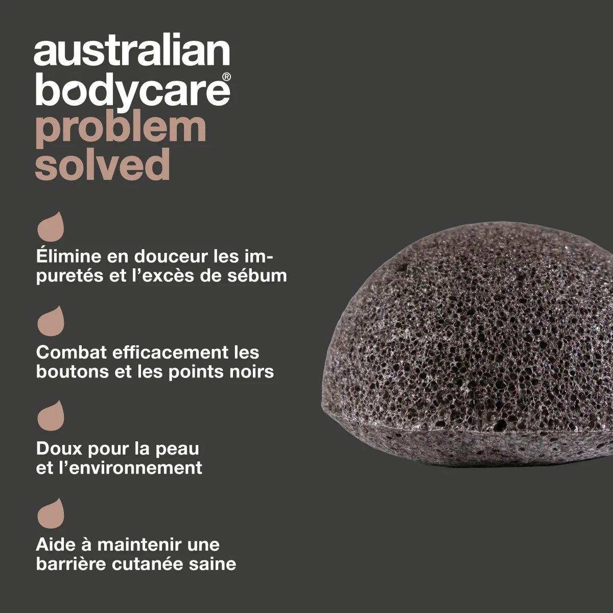 Éponge konjac pour peau à imperfections — Éponge Konjac pour une exfoliation naturelle des boutons et points noirs – Image 4