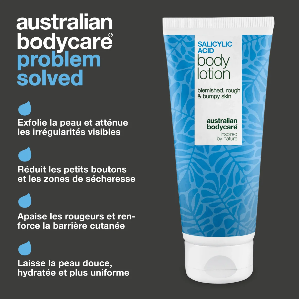 Lotion corps à l’acide salicylique – peau sèche et irrégulière — Lotion à l’acide salicylique qui exfolie, hydrate et aide à lisser la peau sèche et irrégulière. Idéale pour un usage quotidien. – Image 4